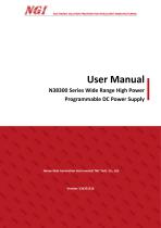 N38300 series User Manual high power high voltage ac/dc power supply