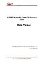 N68000 series User Manual high power programmable dc electronic load