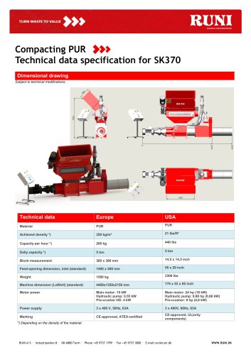 SK370 Compacting PUR