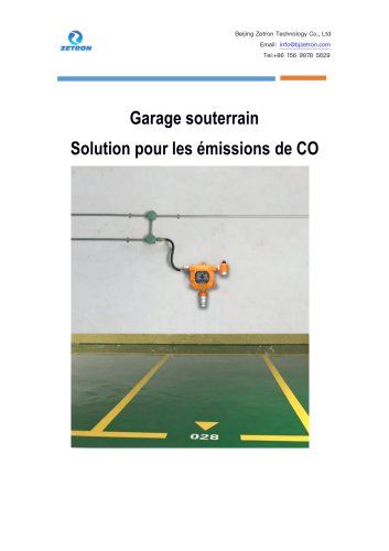 Garage souterrain solution pour les émissions de CO