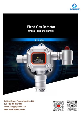 MIC300 fixed gas monitor brochure