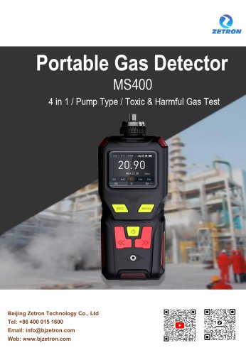 MS400 portable 4in1 gas monitor brochure