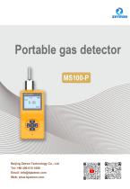 Zetron MS100-P Plastic Models Portable Toxic Gas Detector Brochure