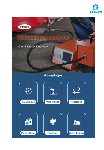 Zetron PTM500 Exhaust Gas Analyzer Brochure