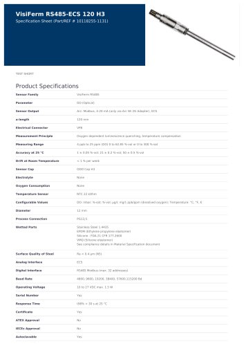 VisiFerm RS485-ECS 120 H3