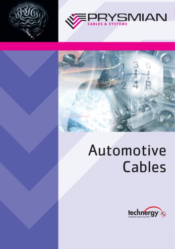 Automotive Cables Integrated cablig solution for the automotive industry