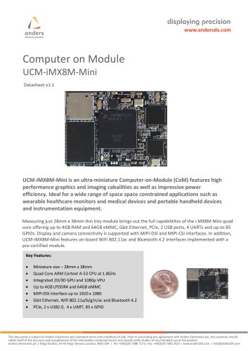 Computer on Module UCM-iMX8M-Mini
