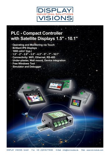 Compact PLC for DIN rail - incl. touchpanel