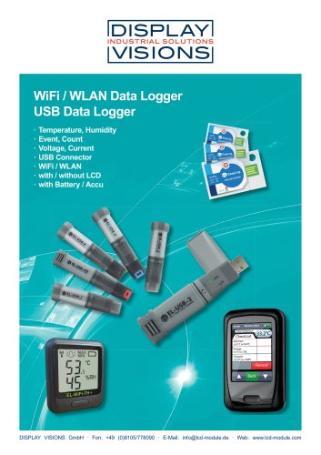 Flyer data logger for temperature and humidity