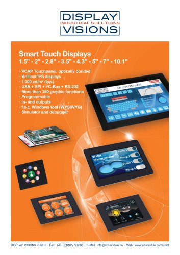 Flyer uniTFT - Intelligent displays for installation