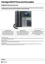Poly Edge E400 IP Phone and PoE-enabled