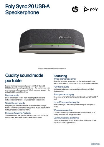 Poly Sync 20 USB-A Speakerphone