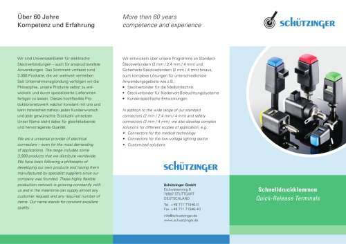 Quick-Release Terminals datasheet