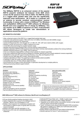 RSP1B 14-bit SDR