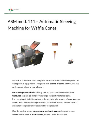 AUTOMATIC SLEEVING MACHINE