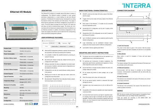 Ethernet I/O Module