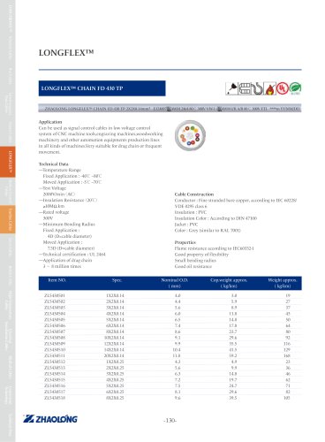 LONGFLEX® CHAIN FD 430 TP Power cable