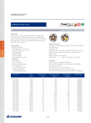 zhaolong LONGFLEX® MC 712 CP