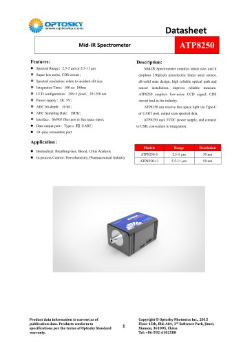 Mid-IR Spectrometer ATP8250