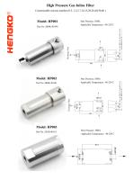 High Pressure Gas Inline Filter HP002