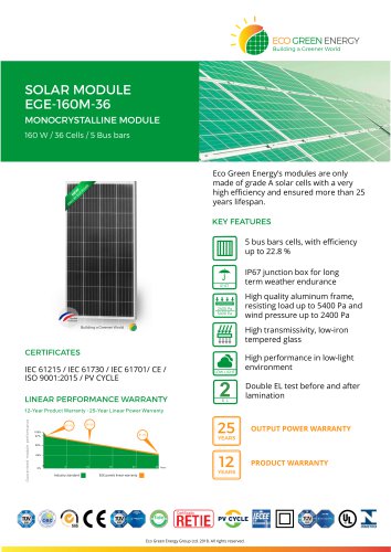 SOLAR MODULE EGE-160M-36