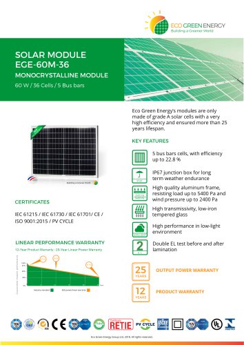 SOLAR MODULE EGE-60M-36