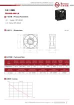 Electronic fan F8038S-484-LA-B