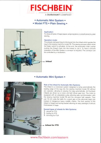 Automatic Mini System Model FTS Plain Sewing