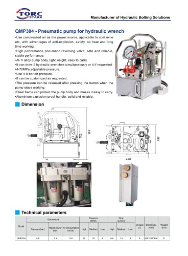 QMP304 series pneumatic torque pump