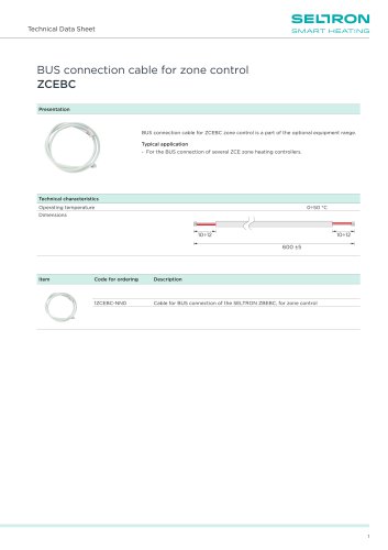 BUS connection cable for zone control ZCEBC