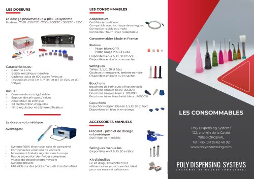 Consommbles de dosage