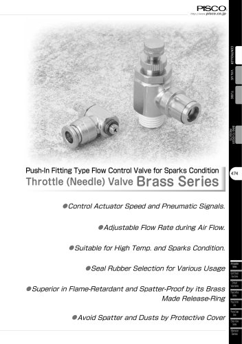 Throttle (Needle) Valve Brass Series