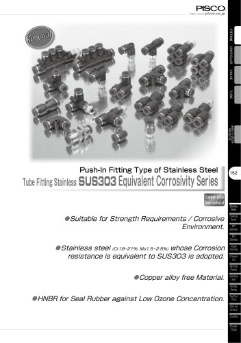 Tube Fitting Stainless SUS303 Equivalent Corrosivity Series