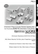 Tube Fitting Stainless SUS316 Compression Fitting Series