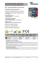 ASi-5/ASi-3 EtherNet/IP + Modbus TCPGateway with integrated Safety Monitor