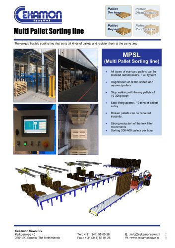 Multi Pallet Sorting line