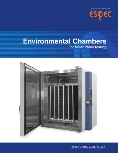 Environmental Chambers For Solar Panel Testing