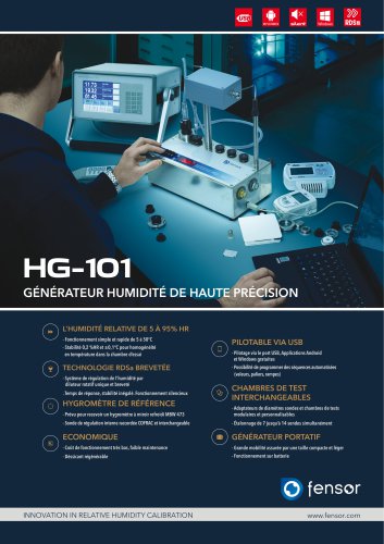 HG-101 GÉNÉRATEUR HUMIDITÉ DE HAUTE PRÉCISION