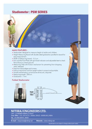 Stadiometer : PSM SERIES