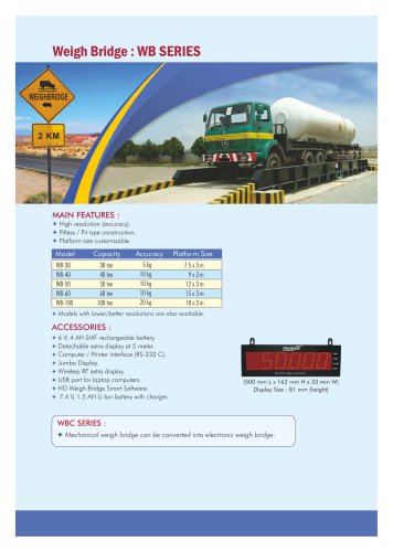 Weigh Bridge : WB SERIES