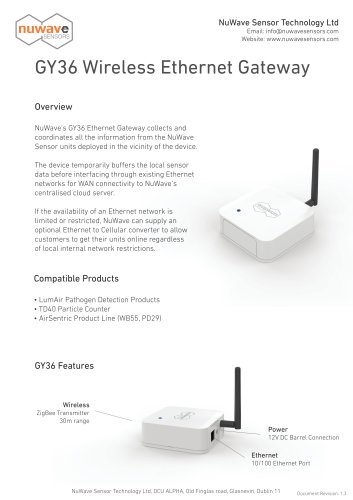 GY36 Wireless Ethernet Gateway