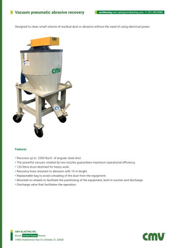 Abrasive material recovery system