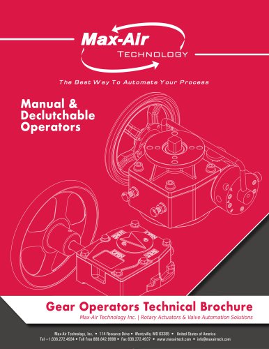 Gear Operators Technical Brochure