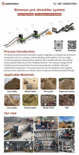 Primary shredder Biomass/Sugarcane