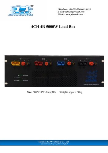 JOJO 4CH 4R 5000W Load Box