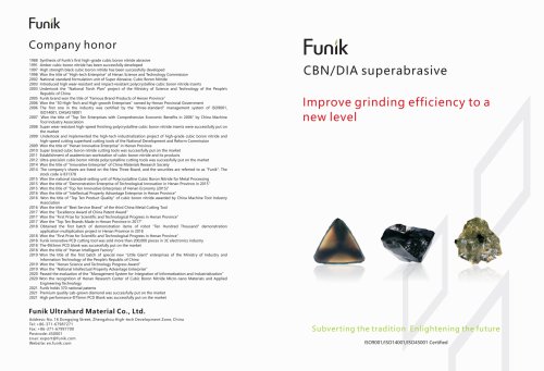 FUNIK CBN/DIA superabrasive