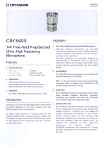 CRY3403 Measurement Microphone