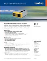 PROsineTM 1000/1800 Sine Wave Inverters