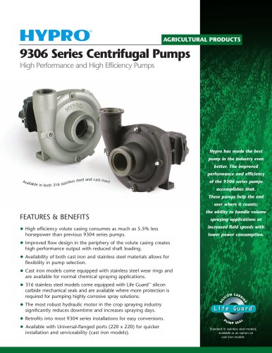 9306 Series Centrifugal Sales Sheet