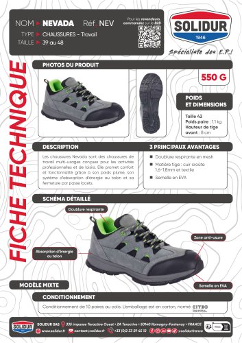 CHAUSSURES - Travail